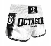 Kimona, stroje i obuwie - Octagon Spodenki Muay Thai Legion Future Premium Białe S - miniaturka - grafika 1