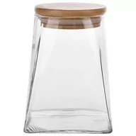 Pojemniki kuchenne - Lumarko Pojemnik Szklany Z Bambusową Pokrywką 530ML (Color Box) - miniaturka - grafika 1
