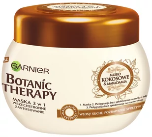 Garnier Botanic Therapy Mleko Kokosowe i Makadamia Maska do włosów suchych i bez sprężystości 300 ml - Maski do włosów - miniaturka - grafika 1