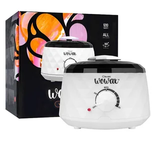 Podgrzewacz do wosku twardego i miękkiego, do wosku w puszce WOWAX, Diamond, 120W, biały - Waciki, płatki i patyczki kosmetyczne - miniaturka - grafika 1