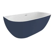 Wanny - Polimat Risa Wanna wolnostojąca przyścienna 170x80 cm granatowa 00508 - odbiór osobisty: Kraków, Warszawa - miniaturka - grafika 1