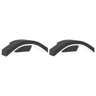 vidaXL Kinkiety zewnętrzne LED, 2 szt., czarne, odlewane aluminium - Lampy ogrodowe - miniaturka - grafika 1