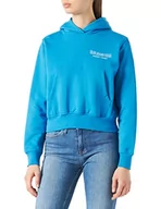 Bluzy damskie - JACK&JONES damska bluza z kapturem JJXX JXBAILEY LS Relaxed Vint Hoodie SN Sweatshirt, jaskrawy niebieski/szczegóły: jasny biały nadruk CALI 6, S - miniaturka - grafika 1