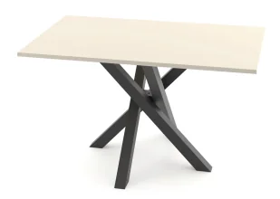 Kaszmirowy prostokątny stół z nogami X K2-B52 - Stoły - miniaturka - grafika 1