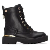 Botki damskie - XTI KIDS 151342 Botki dziewczęce czarne, 35 EU, Czarny (Black), 35 EU - miniaturka - grafika 1