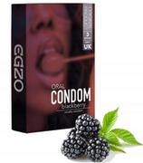 Lubrykanty - INNY Prezerwatywy Egzo Oral Condom Blackberry 3Pc 121E825 - miniaturka - grafika 1