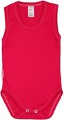 Body dla niemowląt - BODY ramiączko RAMKA bez rękawa RÓŻ AMARANT r 74 KLEKLE - miniaturka - grafika 1