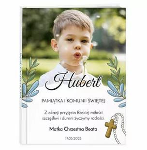 Encyklopedia z Twoim zdjęciem dla chłopca na komunię - Pamiątka Pierwszej Komunii Świętej - miniaturka - grafika 1