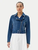 Kurtki damskie - Morgan Kurtka jeansowa 241-VAMMY Niebieski Regular Fit - miniaturka - grafika 1