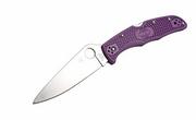 Akcesoria turystyczne - Spyderco Taschenmesser Endura Flat Ground, Violett, C11Fpbl (01SP662) - miniaturka - grafika 1