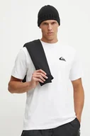 Koszulki męskie - Quiksilver t-shirt QS Logo Dna męski kolor biały gładki AQYZT09600 - miniaturka - grafika 1
