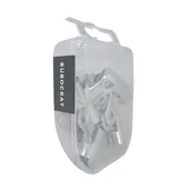 Spinacze i klipsy do papieru - Burocrat, klipsy biurowe, Bulldog, 4 sztuki - miniaturka - grafika 1