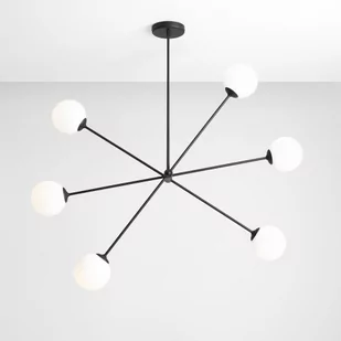 Aldex Ohio lampa wisząca 6-punktowa czarna 1081PL_K1 - Lampy sufitowe - miniaturka - grafika 1