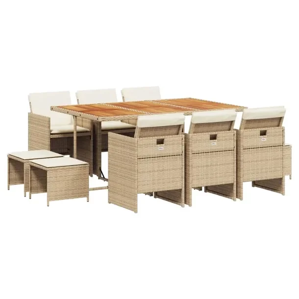 Zestaw mebli ogrodowych 165 x 106 x 73 cm, beżowo-brązowy, rattan PE