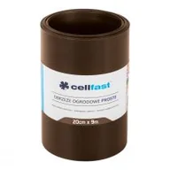 Ogrodzenia - CELLFAST Obrzeże ogrodowe proste 20cm x 9m brązowe AP_219144 - miniaturka - grafika 1