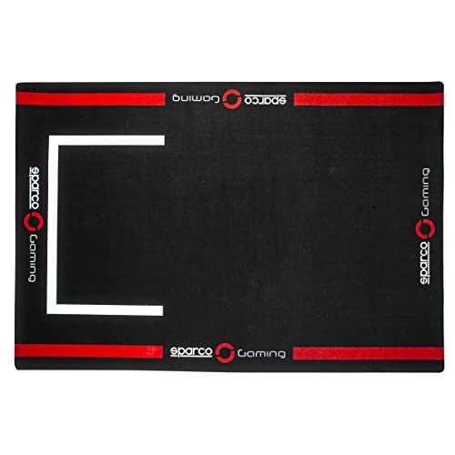 Dywan COCKPIT 180X120MM CZARNY/CZERWONY