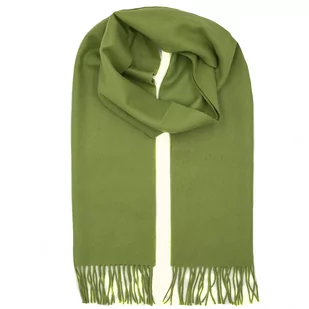 Szalik z wełny w kolorze zielonym EM 32 - EM Men's Accessories - Apaszki i szaliki męskie - miniaturka - grafika 1