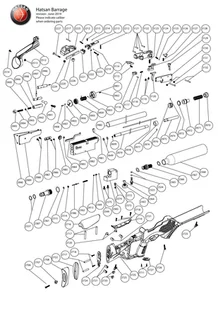 Moduł górny  (kompletny) do BT65-SB Elite  kal. 7.62 mm (2980) - Osprzęt do wiatrówek - miniaturka - grafika 3