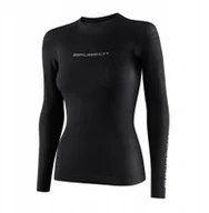 Koszulki i topy damskie - LS1594W Koszulka damska 3D PRO z długim rękawem czarny XL - miniaturka - grafika 1