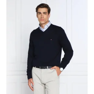 Tommy Hilfiger Sweter | Regular Fit | z dodatkiem kaszmiru - Swetry męskie - miniaturka - grafika 1