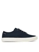 Trampki męskie - Tommy Hilfiger Tenisówki Hi Vulc Low Oxford Twill FM0FM05400 Granatowy - miniaturka - grafika 1