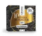 Kremy do twarzy - Lirene 10 Peptides Booster Krem Wygładzający 50+ 50ml - miniaturka - grafika 1