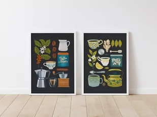 Zestaw plakatów Herbata i Kawa 30x40 cm - Plakaty - miniaturka - grafika 1