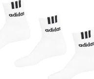 Skarpety termoaktywne - Skarpety adidas 3-Stripes Linear Half-Crew Cushioned 3P białe HT3437 37-39 - miniaturka - grafika 1