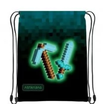 Worek na obuwie Astrabag Blue Pixel - Worki na buty - miniaturka - grafika 1