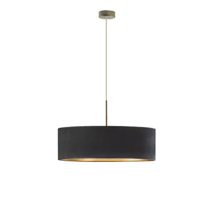 LYSNE Stylowa lampa wisząca do salonu SINTRA VELUR fi 60 cm kolor czarny ze złotym wnętrzem 14531V/1129 kolor czarny ze złotym wnętrzem - Lampy sufitowe - miniaturka - grafika 18
