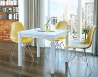 Stoły - Profeos Stół kwadratowy rozkładany Cubires - biały - miniaturka - grafika 1