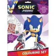 Zabawki kreatywne - Zestaw do kolorowania z naklejkami Sonic SN00014 - miniaturka - grafika 1