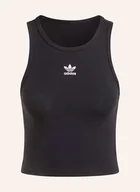 Koszulki i topy damskie - Adidas Originals Top Essentials Rib schwarz - miniaturka - grafika 1