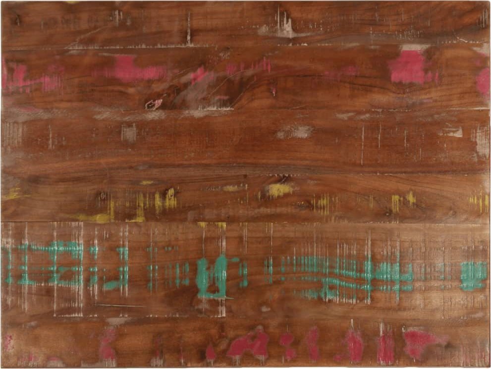 vidaXL Blat stołu, 80x50x3,8 cm, prostokątny, lite drewno z odzysku