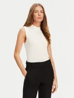 Swetry damskie - U.S. Polo Assn. Golf WUP1370 Écru Slim Fit - miniaturka - grafika 1