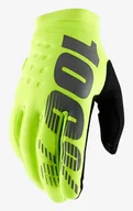 Rękawiczki rowerowe - 100% Rękawiczki Rowerowe Juniorskie Brisker Fluo Yellow Sto-10016-004-06 Xl - miniaturka - grafika 1
