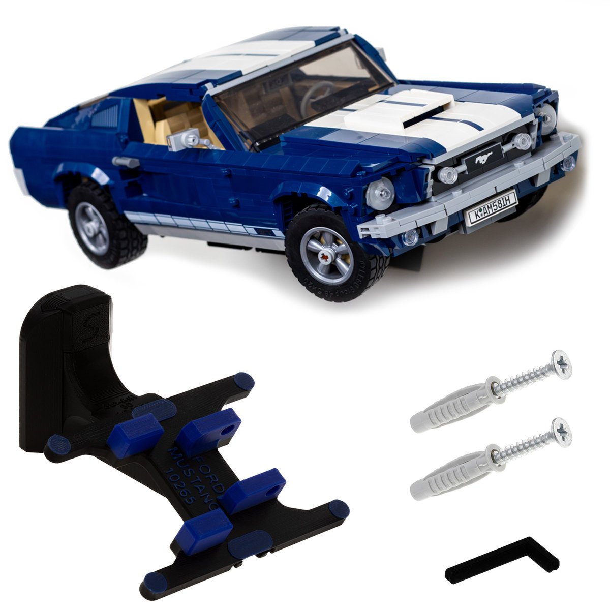 Ford Mustang 10265 - Uchwyt na ścianę / Uchwyt ścienny SAURES do LEGO