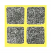 Zawiasy, okucia i inne akcesoria - Samoprzylepne podkładki filcowe szare Premium grubość 6 mm 40 x 40 ANDPOL - miniaturka - grafika 1