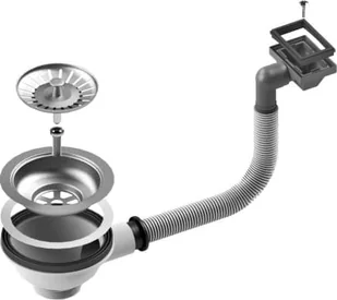 Odpływ do syfonu ALVEUS pojedyńczy 1x3,5"-HP (1020073) - Syfony - miniaturka - grafika 1