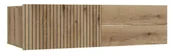 Szafki łazienkowe - Ryflowana szafka pod umywalkę z szufladami dąb evoke - Deld - miniaturka - grafika 1