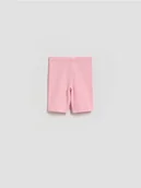 Spodnie i spodenki dla dziewczynek - Reserved - Bawełniane kolarki - różowy - miniaturka - grafika 1