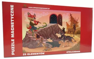 Puzzle magnetyczne - LEŚNE ZWIERZĘTA - 25 elementów - Puzzle - miniaturka - grafika 1