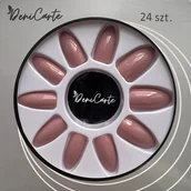 Sztuczne paznokcie i akcesoria - Deni Carte paznokcie sztuczne tipsy z klejem 24szt żelowe - miniaturka - grafika 1