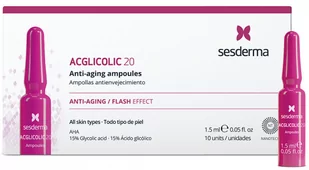 Środki Sesderma Acglycolic 20 w ampułkach na bazie kwasu glikolowego 1,5 ml x 10 szt (8429979446145) - Serum do twarzy - miniaturka - grafika 1