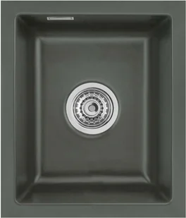 Zlewozmywak ceramiczny SYSTEMCERAM Mera 32 U Lava Korek automatyczny 5361 02 - Zlewozmywaki - miniaturka - grafika 1