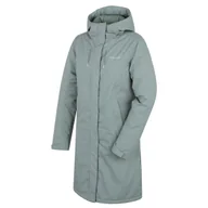 Kurtki i kamizelki sportowe damskie - Płaszcz damski Husky Narvik L Rozmiar: M / Kolor: zielony - miniaturka - grafika 1