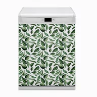 Dekoracje domu - Bluedecor Mata na zmywarkę magnes Zielone liście 60x80 - miniaturka - grafika 1