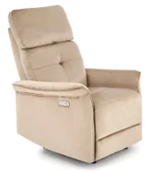 Fotele - Beżowy rozkładany fotel wypoczynkowy W4-R76 - miniaturka - grafika 1