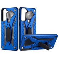 Etui i futerały do telefonów - Pokrowiec König Design kompatybilny z Samsung Galaxy S21 Plus - plastikowe, miękkie etui na telefon komórkowy w kolorze niebieskim - miniaturka - grafika 1