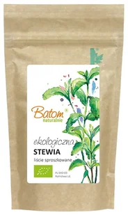 Stewia Liście Suszone Mielone BIO 150g - Batom - Cukier i słodziki - miniaturka - grafika 1